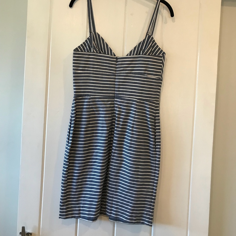 Alex + Alex grey and white striped dress - Picture 2 of 5